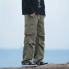 工装裤男春季宽松直筒美式休闲防水户外登山冲锋裤-2403-P40紫色，男装休闲裤，星座307-3(原516-1)