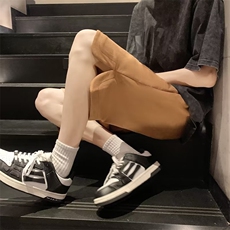 多色开叉休闲短裤男夏季ins潮流沙滩裤宽松直筒K10093-P35，男装休闲裤，星座1109-3