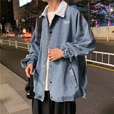 春秋外套宽松潮流外套男ins港风翻领夹克潮牌上衣W3487-P60，男装夹克，星座512-2