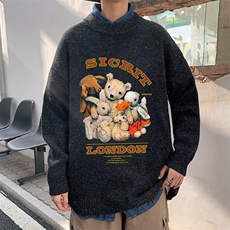 M19216-P45加绒款-P65加厚加绒毛衣男大码毛线衣男针织衫男线衫，男装针织衫/毛衣，电商A040