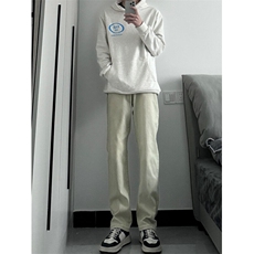 cleanfit弹力纯色修身直筒牛仔裤修身窄版直筒裤显瘦，男装牛仔裤，星座310A-4