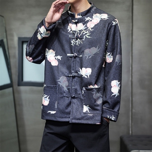 2026春装新款 风夹克外套 新中式蟠桃唐装复古汉服 2511-P128图片