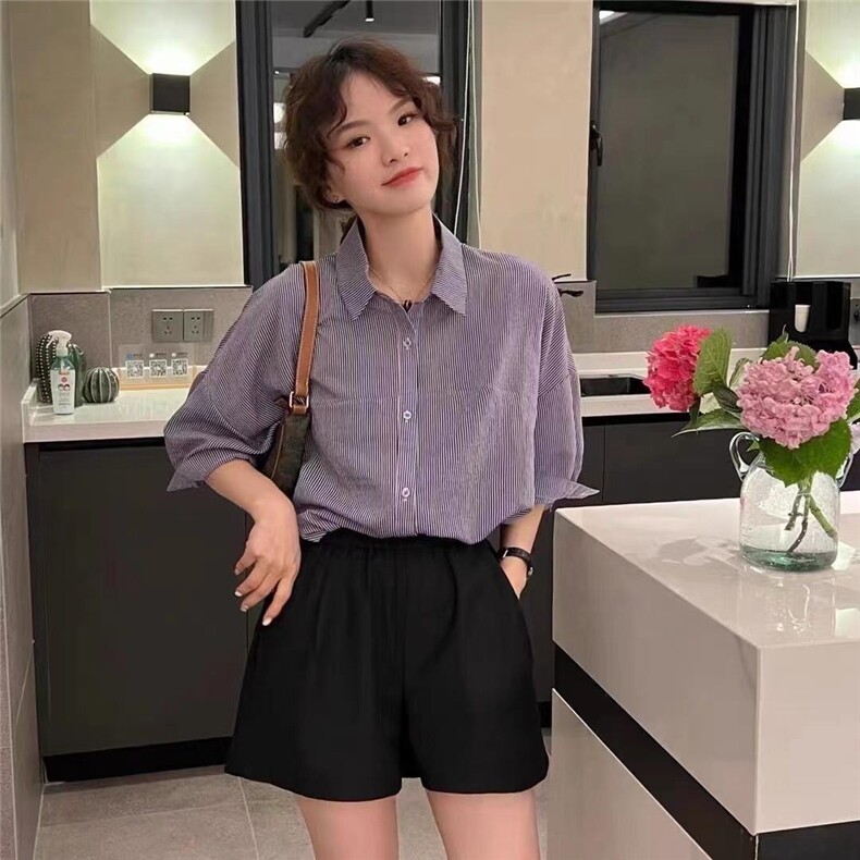 韩版休闲衬衫，女装衬衫，依多坊