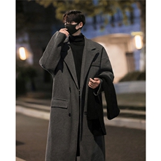 男装呢料呢子毛呢大衣西装领长款冬季呢子外套XZ514-2-F13-P128，男装毛呢大衣，星座514-2(原B239)