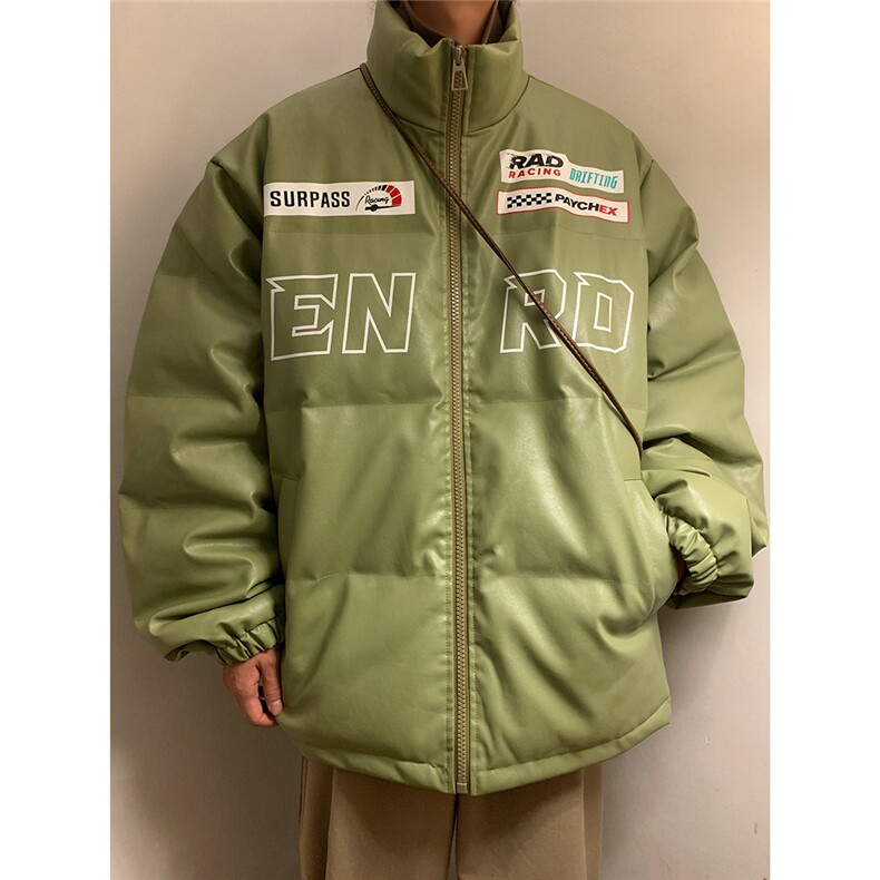 EQ156冬季新款港风宽松痞帅机车服加厚皮棉衣棉服炸街外套男P118,男装棉衣,电商C306-1
