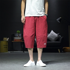 大货风棉麻七分裤男夏季灯笼裤阔腿裤控696025-k901-p45，男装休闲裤，星座311A
