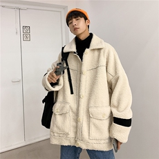 DB239-Y限148时尚撞色羊羔买棉衣加厚外套男，男装棉衣，星座514-2(原B239)
