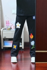 【现货】春季2025绣花瘦微喇休闲卫裤610A-P60-KZ066，男装休闲裤，星座610A