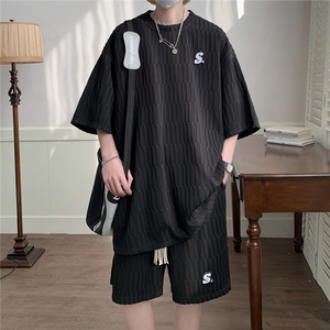 1短袖男DT8781P35短裤男DK8782P40大码M-5XL休闲套装TZ8783P75控图片
