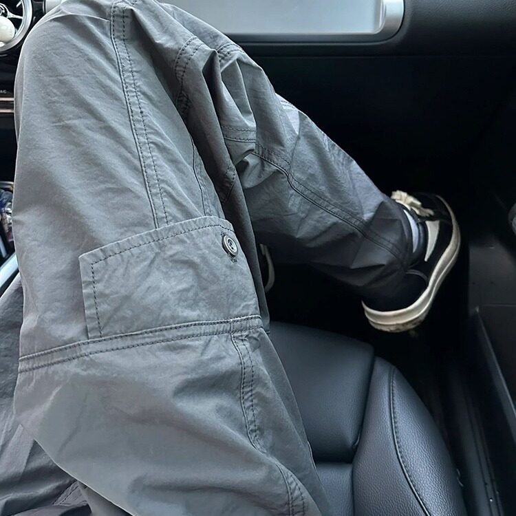 DW28-P52美式机能防风防水软壳冲锋裤hiphop炸街裤子男潮休闲裤图片