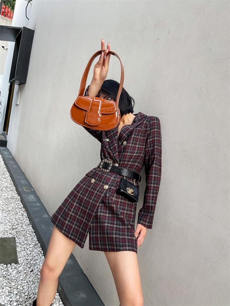 腰包连衣裙，女装连衣裙，精典蓝月