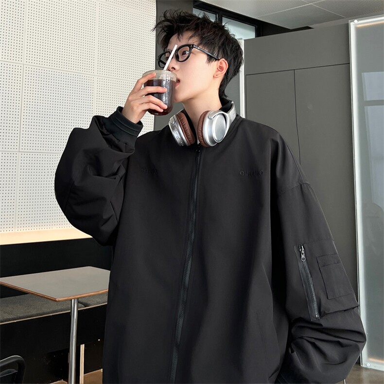 ！2023秋季新款重工刺绣男士棒球服夹克百搭上衣JK187P75控98,男装夹克,电商B220