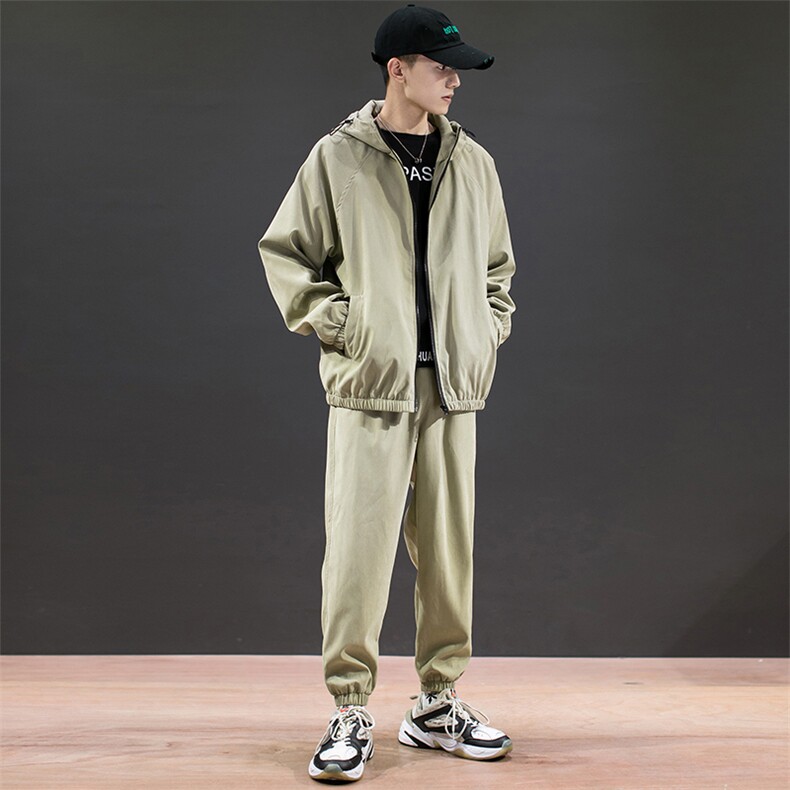 春秋套装男一套宽松夹克外套2021新款DS585T,男装夹克,电商A102