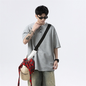 华夫格亨利领短袖男polo衫 cp124-特p20图片