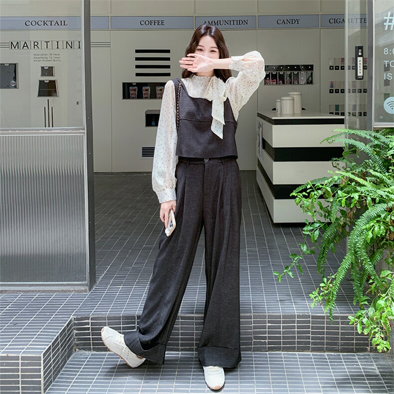 长裤慵懒风轻熟风春秋针织法式时尚套装千金风秋冬,女装套装/套裙,浙宝301