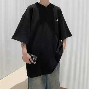2023春夏季新款男休闲圆领短袖T恤T114P28图片