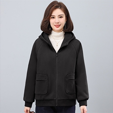 2024冬季连帽时尚休闲羽绒棉加厚保暖舒适棉服，女装棉衣/棉服，独衣靓