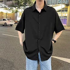 夏季短袖衬衫日系班服宽松衬衣k13/P28，男装衬衫，星座506