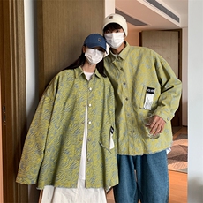 EQ111小众设计感牛仔斑马纹外套男情侣装2024新款秋装夹克P108，男装夹克，电商C306-1