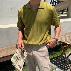 原宿夏季修身新款成熟男简约ins短袖POLO衫MB222P43，男装Polo衫，星座1116-2