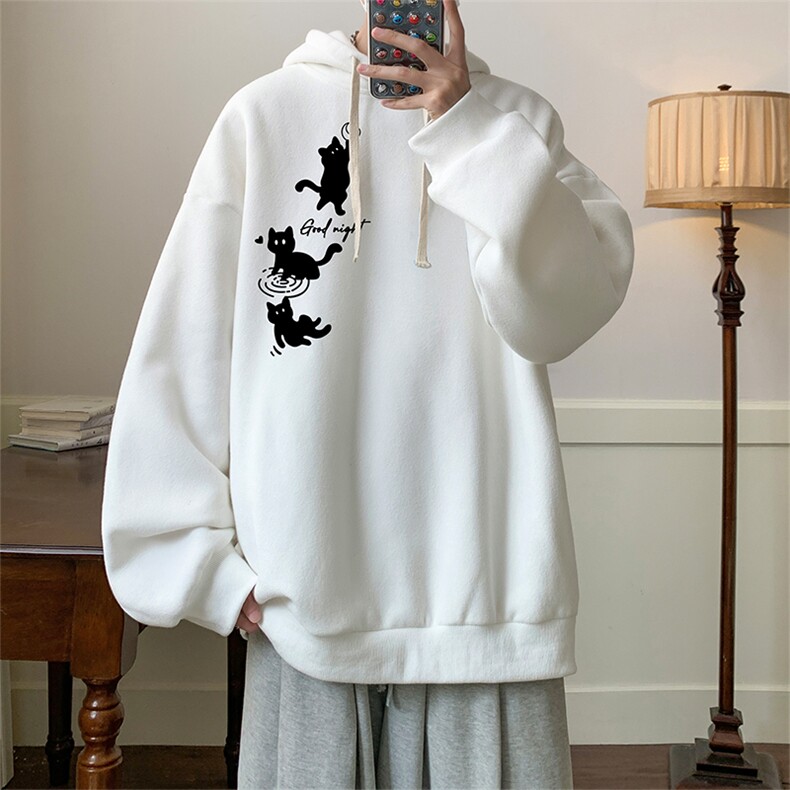 连帽卫衣男大码胖子帽衫大号运动服WY2461-P35图片