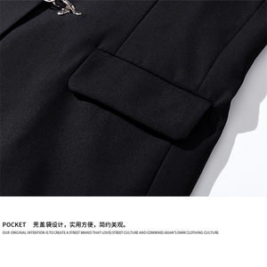 白底金属飞机扣设计西服男：95%聚酯纤维 5%氨纶XF77772P95控128图片