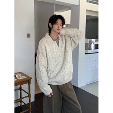 百搭时尚慵懒气质文艺潮流日系原宿ins简约新款流行徦二件毛衣，男装针织衫/毛衣，星座506A