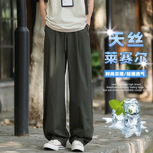 特批P38无差价夏季凉感莱赛尔冰氧吧大码美式高街牛仔裤男K5660,来看看时尚达人的搭配法则吧图片