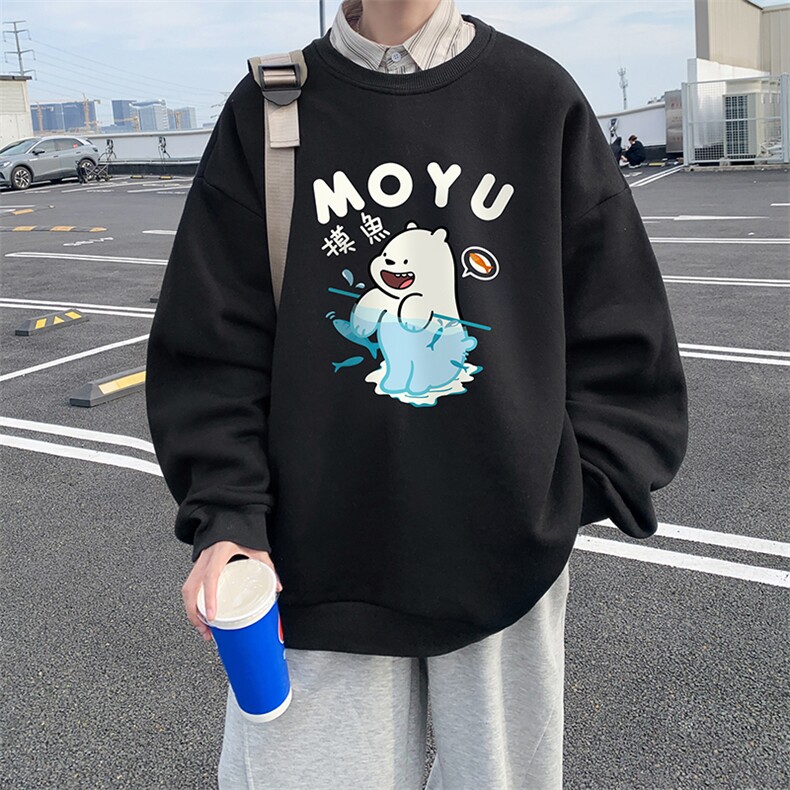 8XL圆领卫衣男超大码胖子肥佬大号长袖t恤S6414-P28加绒款-P33,男装卫衣,电商A040
