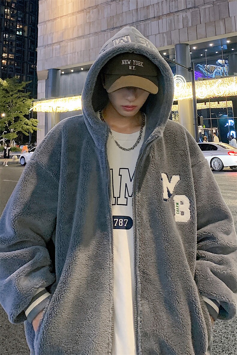 冬装青少年加绒加厚棉衣羊羔绒休闲外套男女同款917-P110控价158,男装棉衣,电商A441-1
