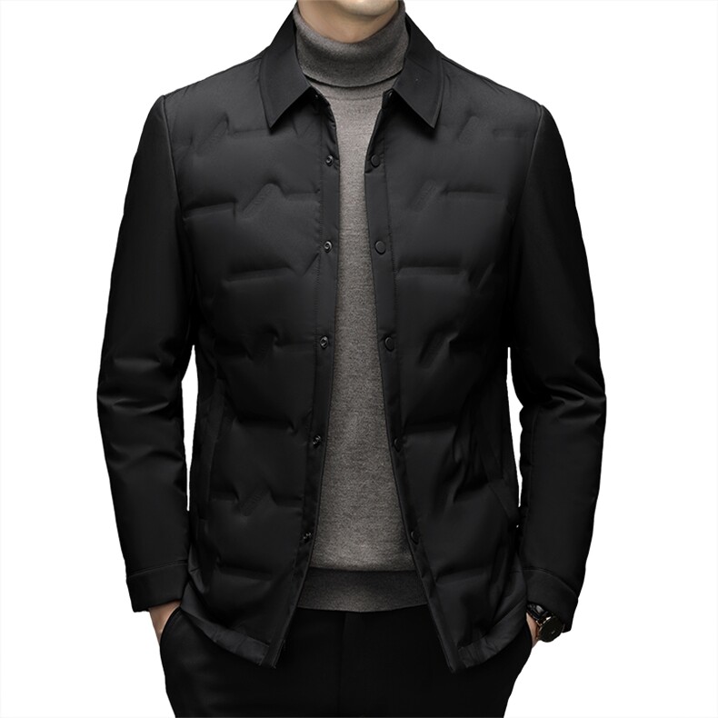 CSYR98203钱塘2020-2冬季厚款商务休闲翻领中年男士羽绒服P185,男装羽绒服,钱塘207-2