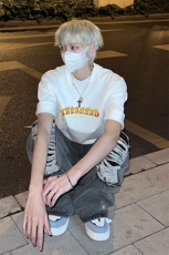 欧美高街火焰印花t恤潮oversize短袖宽松七分袖XZ310A-4-T29，男装T恤，星座310A-4