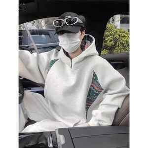 JY404-P38 卫衣男连帽春秋季ins港风宽松潮牌图片
