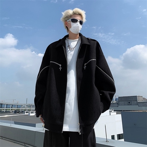 男装呢料夹克2026秋冬季新款毛呢大衣男生外套XZ514-2-F609-P135