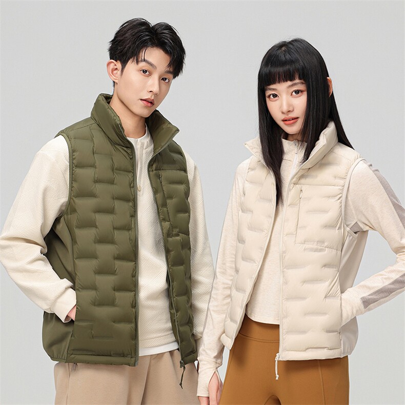2025新款90绒子轻薄情侣装羽绒服秋冬男女款休闲轻薄羽绒服马甲,男装羽绒服,钱塘723