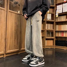 主推！欧棉绒休闲宽松运动裤束脚休闲裤313A-1-NK87-P55控68，男装休闲裤，星座808A-1