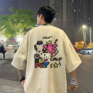 量大优  供视频  重磅麂皮绒短袖T恤男JPDX244-特P19图片