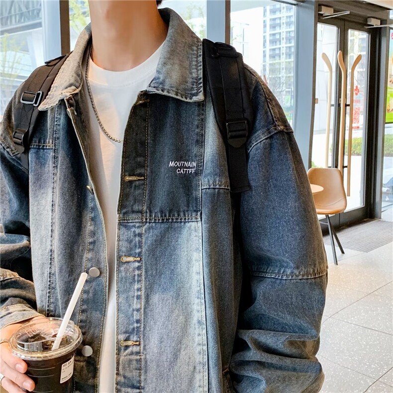 A873P75外套男士2024年秋季新款潮牌设计感轻熟风宽松夹克潮,男装夹克,星座512-6