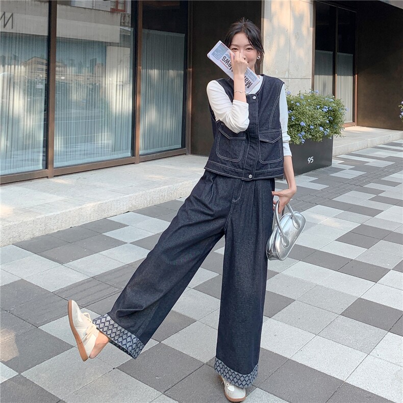 牛仔套装两件套2C205-701-P185-K268,女装套装/套裙,2C205