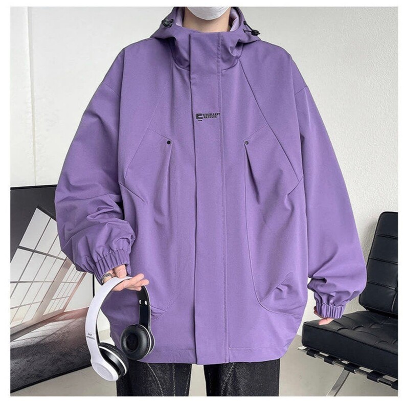 J745-P50冲锋衣外套男款春秋季2025新款冬户外登山服潮牌,男装夹克,电商B323A