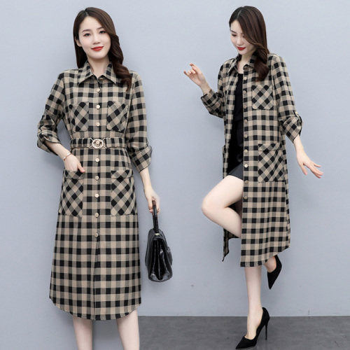 2024秋季时尚简约大方气质优雅收腰显瘦休闲修身百搭潮流连衣裙，女装连衣裙，施恩睿棋