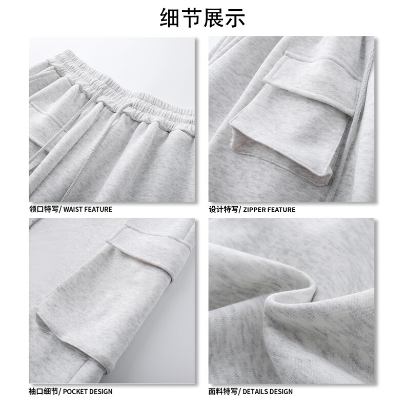 潮牌复古情侣款七分裤日系港风韩版极简大口袋工装裤K778TP40控68,男装休闲裤,电商A102B