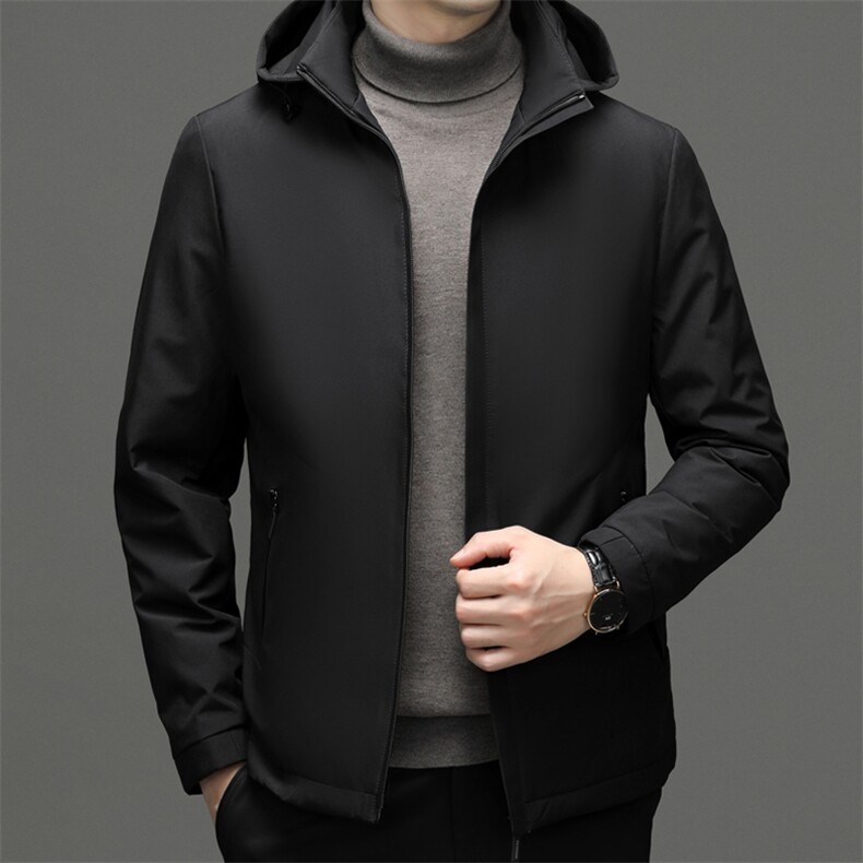 羽绒服男士新款秋冬季宽松休闲中青年保暖连帽外套FF2299-P190,男装羽绒服,星座1105-3