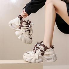 新款老爹鞋女2025春季学生运动跑步鞋休闲鞋厚底鞋，女鞋休闲鞋，电商A223