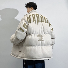 麂皮绒棉衣男潮流上衣港风加厚保暖宽松立领外套M0779-P100，男装棉衣，星座308B-2
