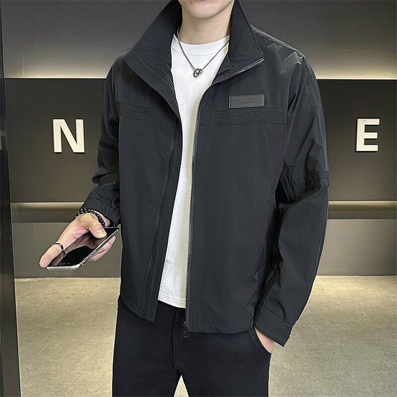 1811P1052025春款男士立领拼接夹克外套有现货,男装夹克,星座414（原B263）
