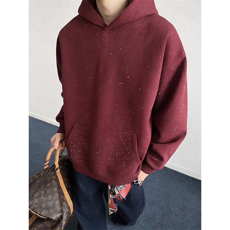 抖音得物高品质二开26春装美式高街结构满天星连帽卫衣外套CM10,女装短外套,电商A486