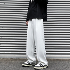 8XL-M特大码休闲百搭垂坠感西裤直筒宽松长裤西装裤男K926P55，男装休闲裤，电商D206-1