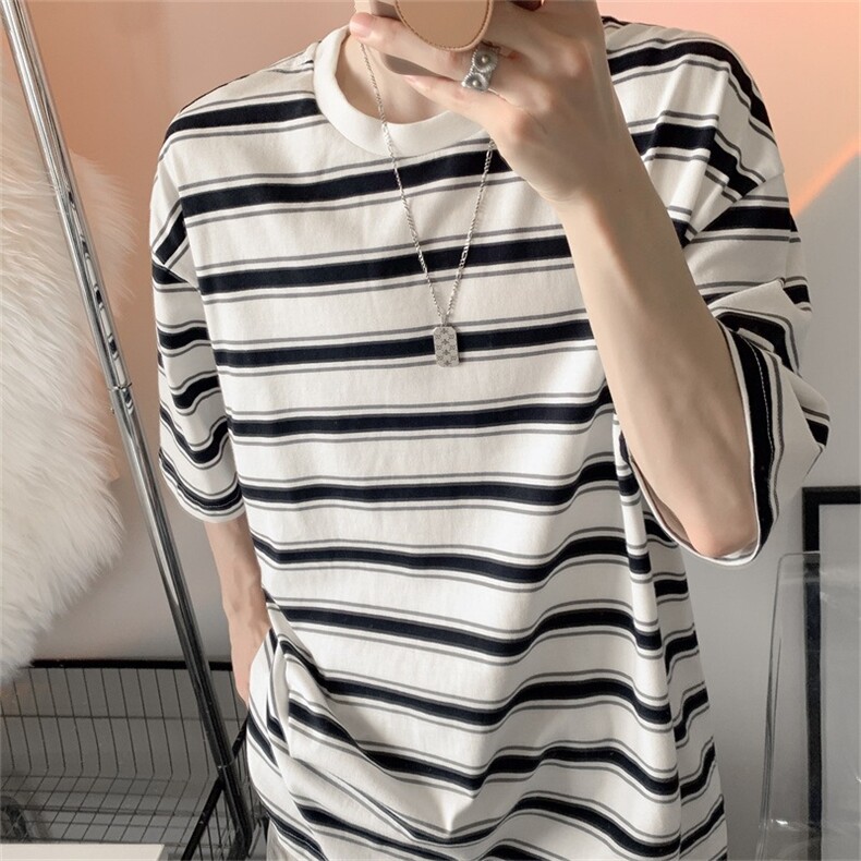 夏季刺绣短袖男士青年时尚夏季百搭宽松圆领速干T恤透气A170/P40,男装T恤,星座506