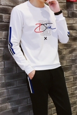 秋季新款长袖卫衣套装男两件套圆领刺绣运动休闲套装男TZ372，男装卫衣，电商A441